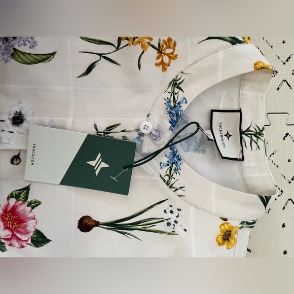 NWT TUCKERNUCK Fresh Buds Royal Shirt Dress small - Picture 10 of 12